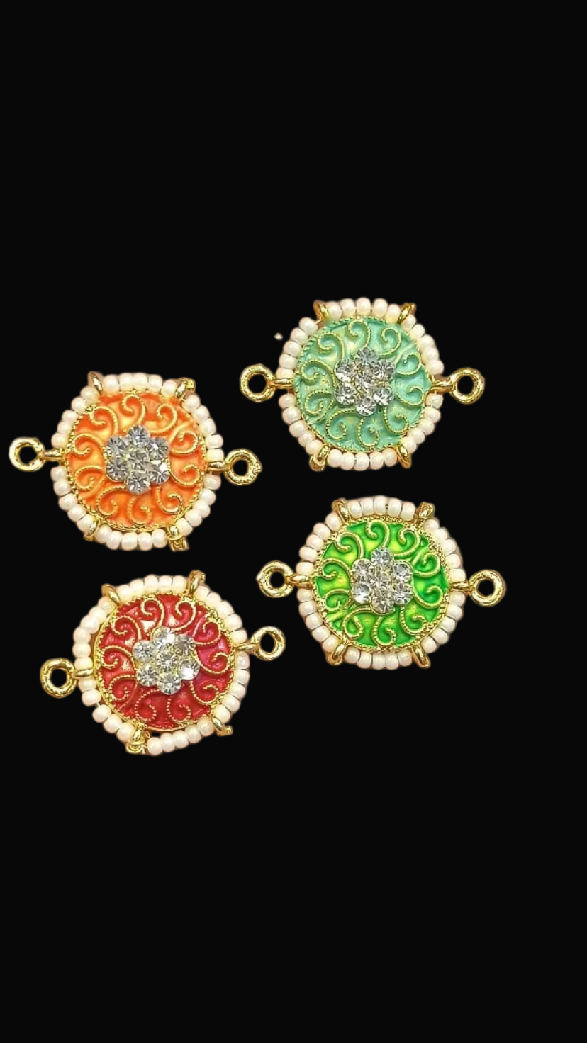 Meena rakhi pendant || 6 pcs and 12 pcs pack ||