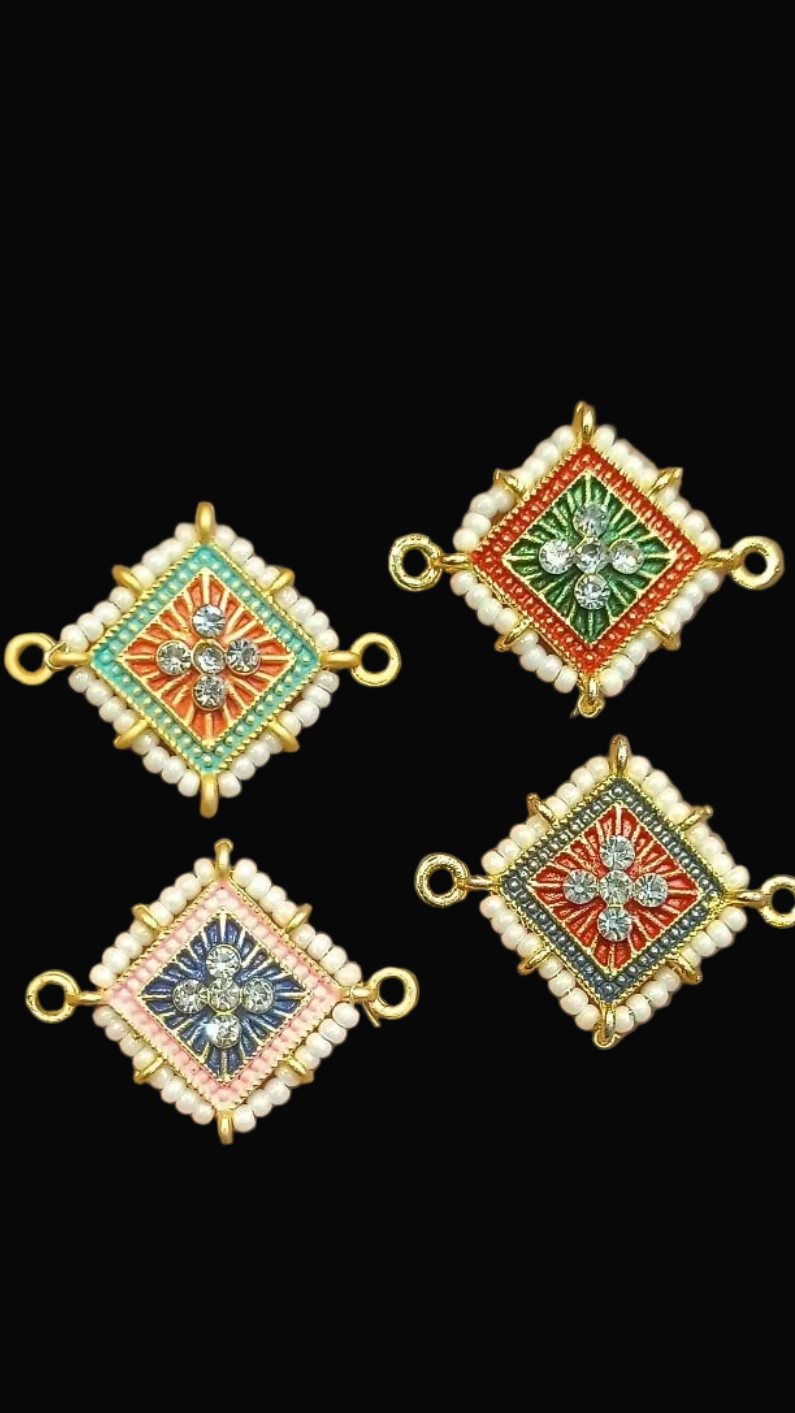 Meena rakhi pendant || 6 pcs and 12 pcs pack ||