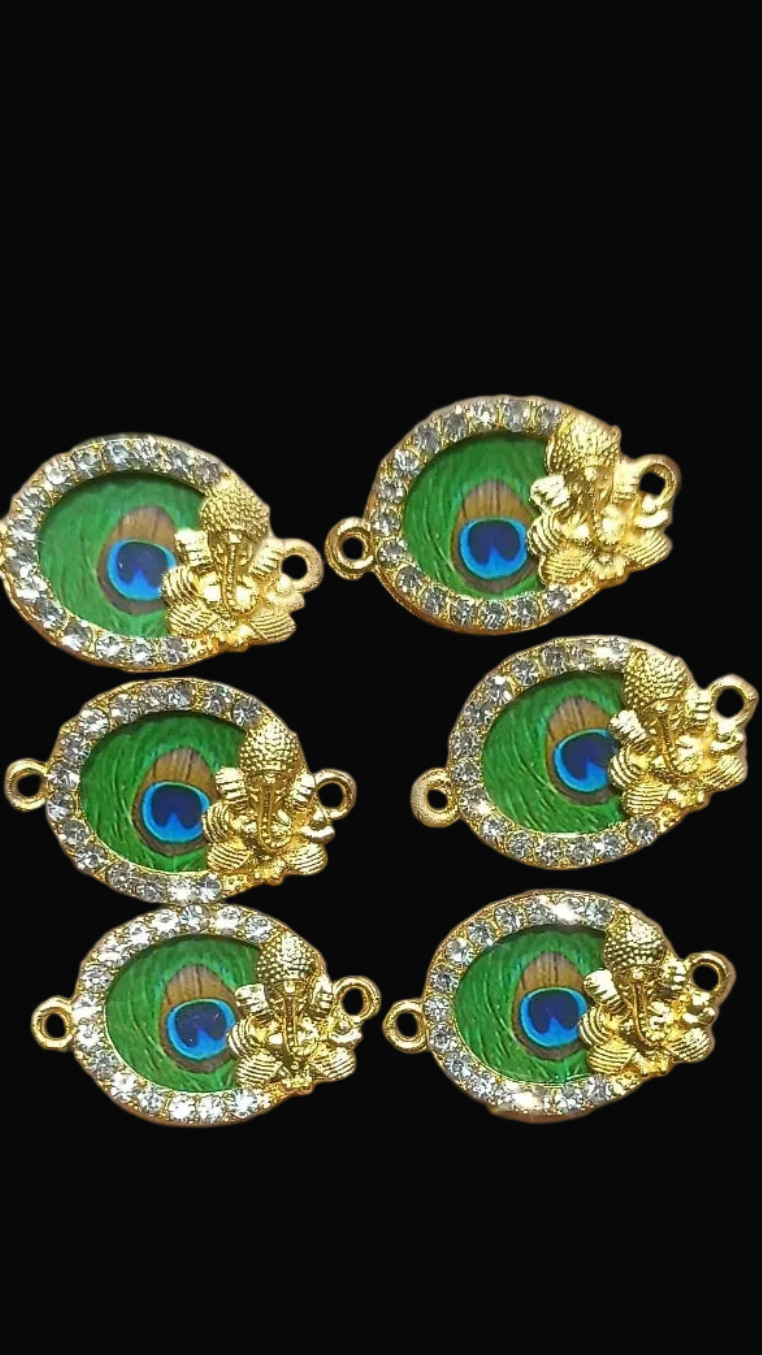 Peacock rakhi pendant || 6 pcs and 12 pcs pack ||