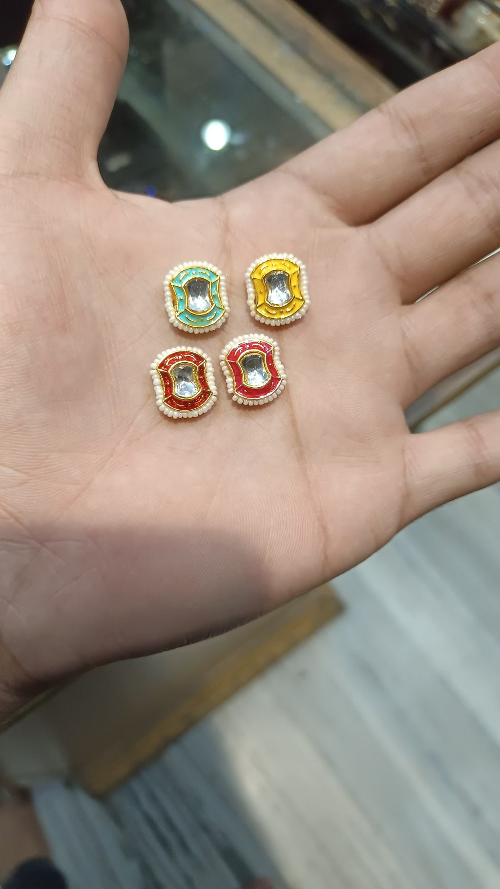 Meena rakhi pendant || 12 pcs pack ||