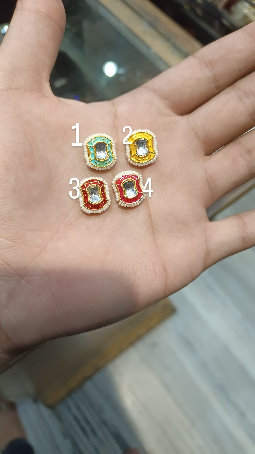 Meena rakhi pendant || 12 pcs pack ||