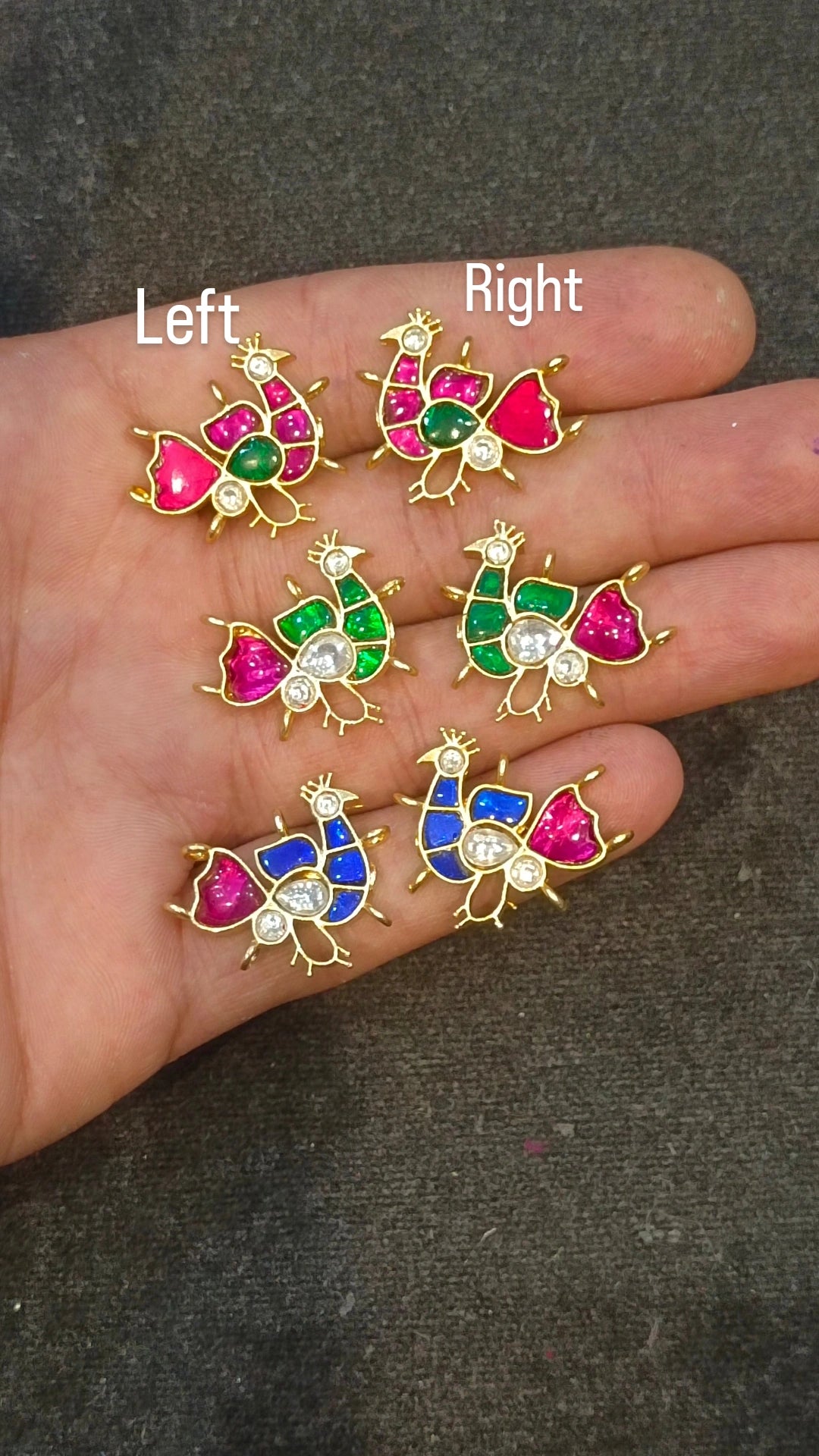 Jadau kundan|| 1 piece and ||6 pieces pack||