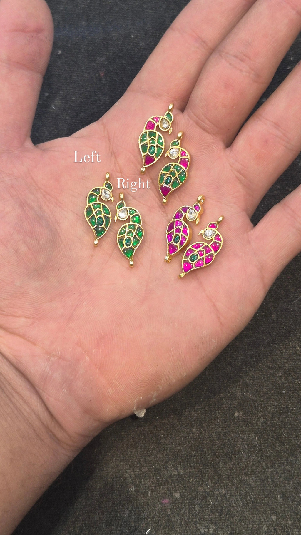 Jadau kundan|| 1 piece and 6||pieces pack||