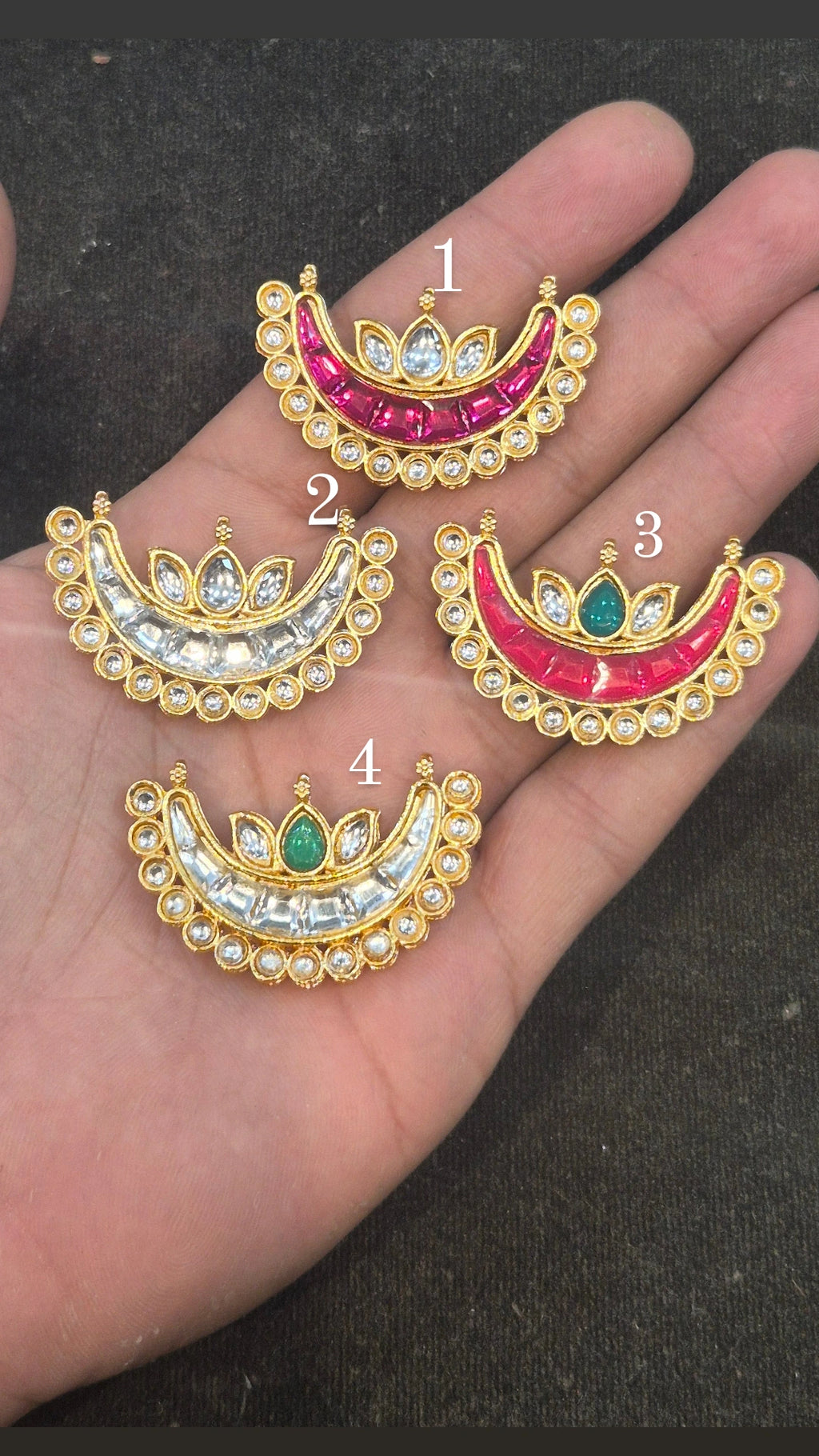 Meena kundan chand||6 pieces pack||