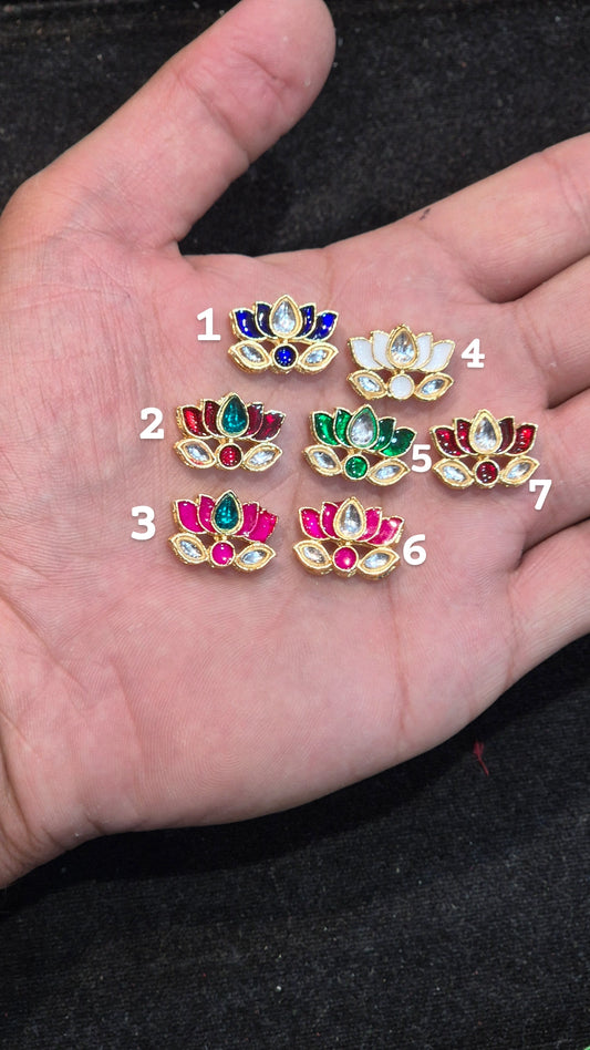 Meena kundan Lotus||12 piece pack||