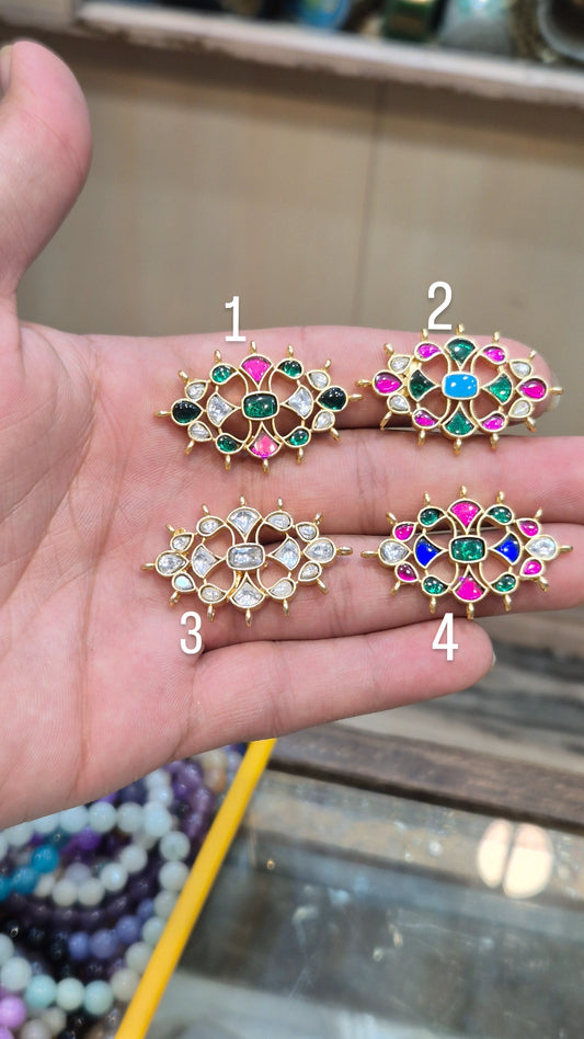 Jadau kundan || 1 piece and 6 piece back