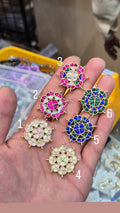 Jadau kundan|| 1 piece and 6 pieces pack||