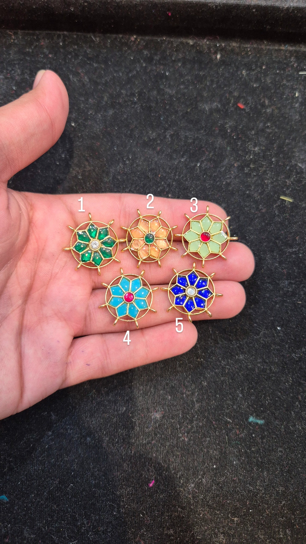 Jadau kundan || 1 piece and 6 pieces pack