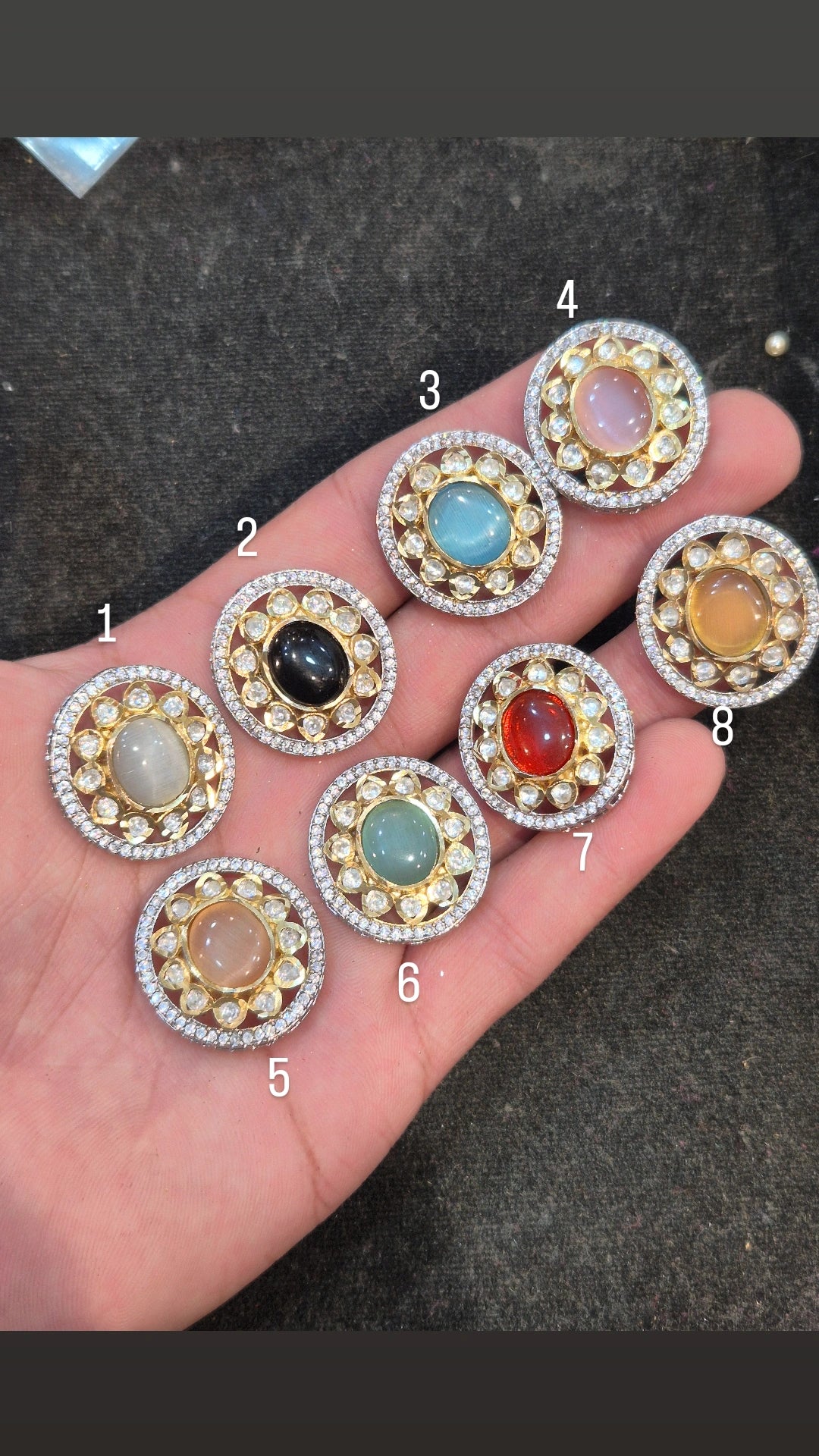 Monalisa Kundan|| 1 piece pack and 6 pieces pack||