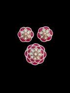 Moissanite pendant earring set || 1 set packing ||