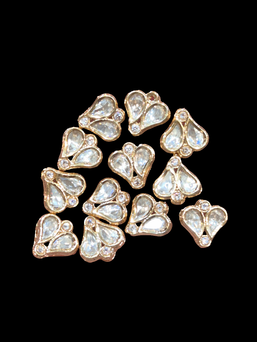 Polki kundan|| 1 piece and 6 piece pack||