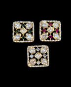 Polki kundan|| 1 piece and 6 piece back||