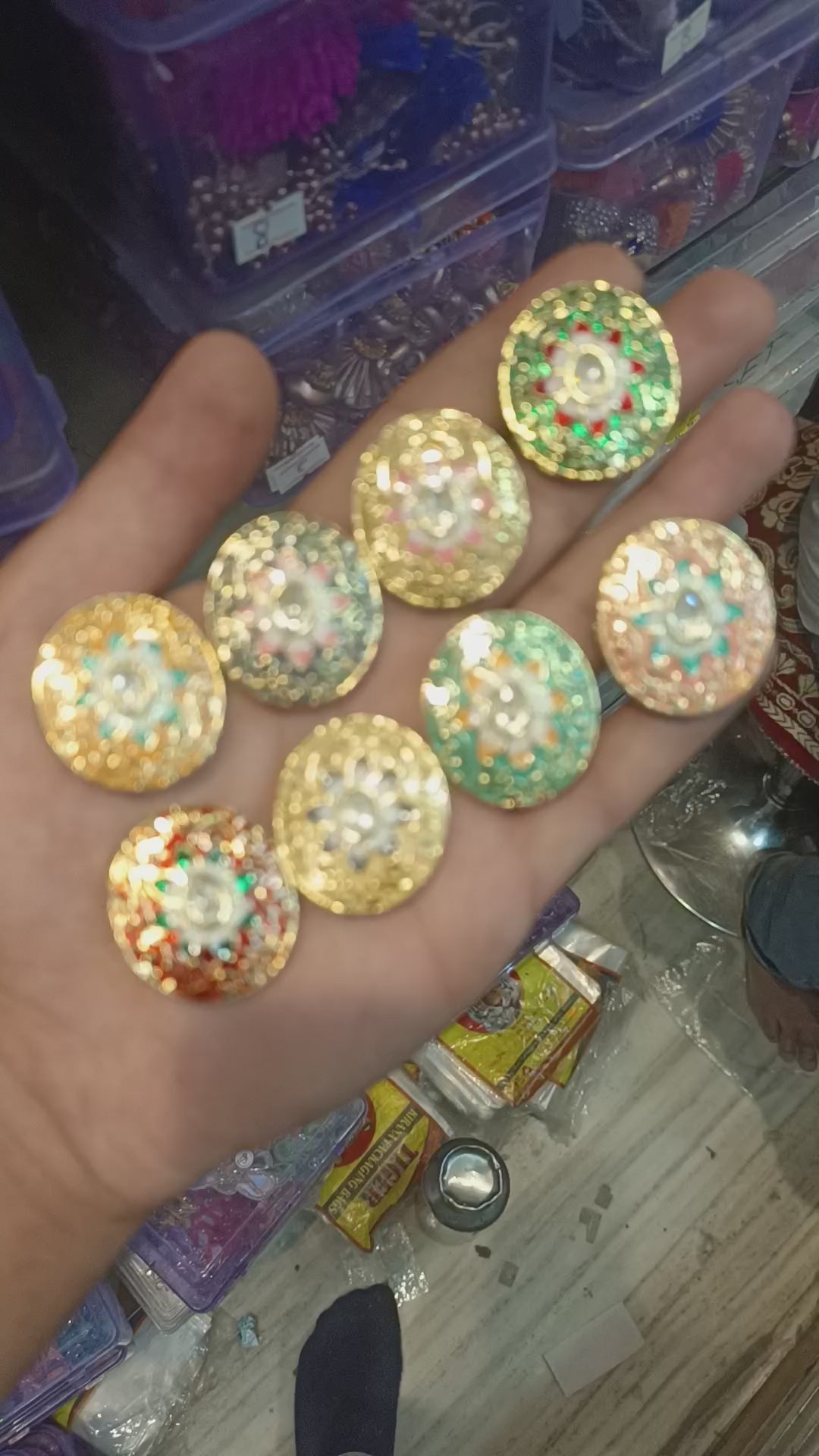 Premium polki Meena kundan || 1 - 3 pcs packing || anti tarnish ||