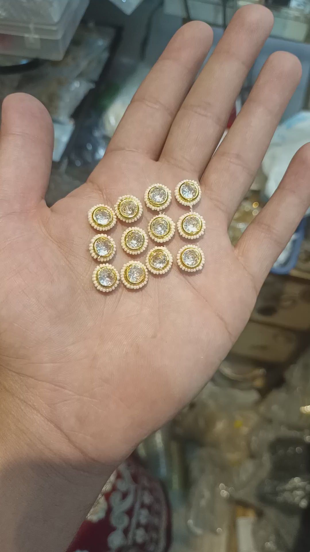 Ad stone kundan || 12 pcs packing  ||