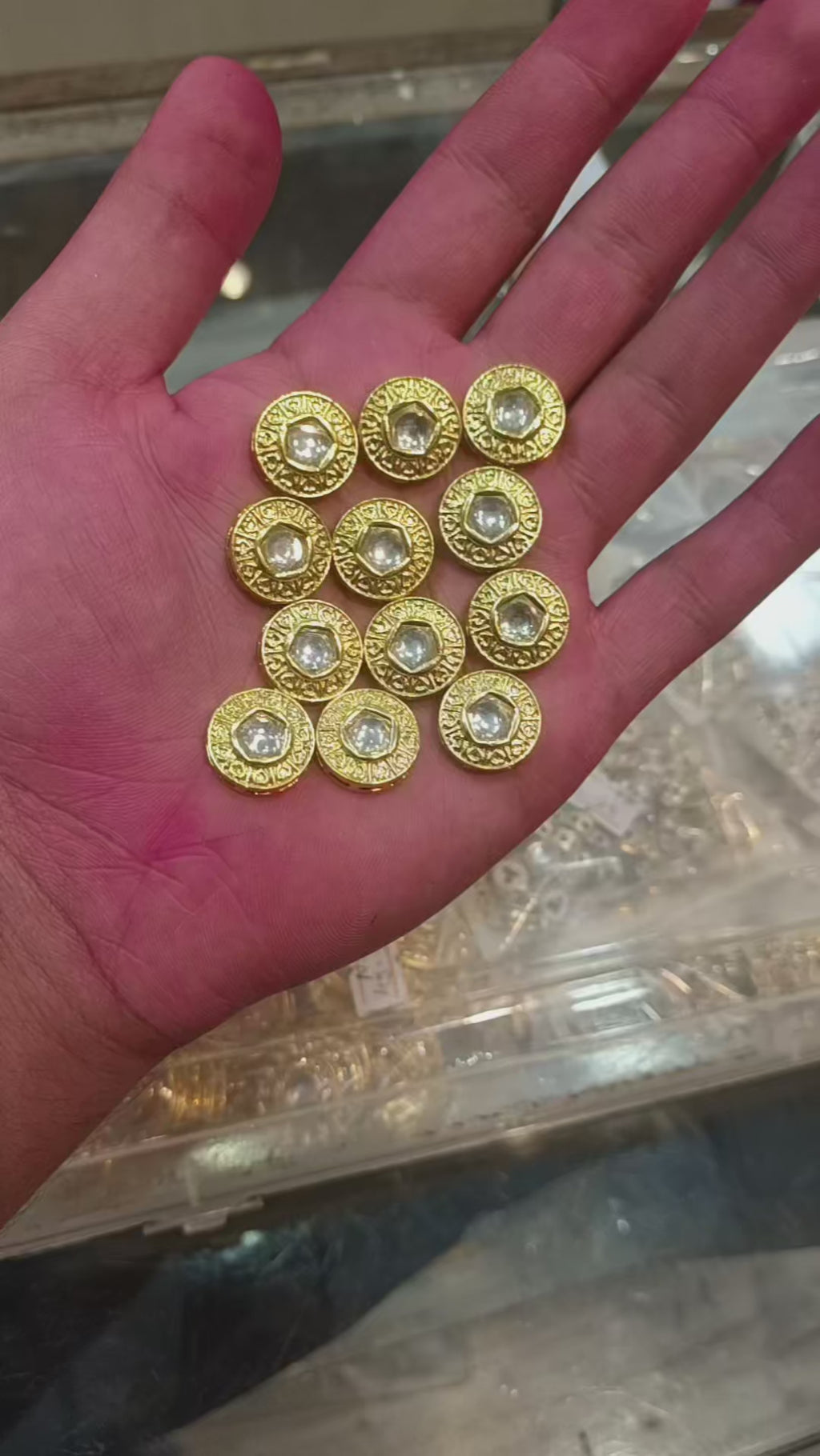 Premium golden foil kundan || 6 pcs - 12 pcs pack || anti tarnish ||