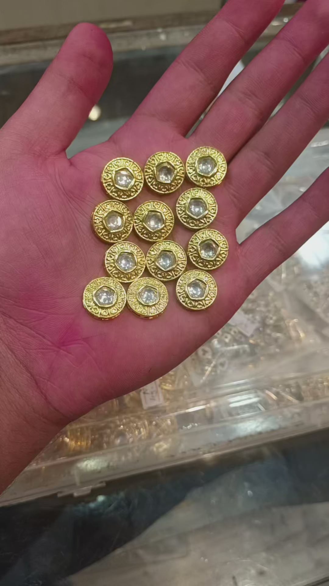 Premium golden foil kundan || 6 pcs - 12 pcs pack || anti tarnish ||