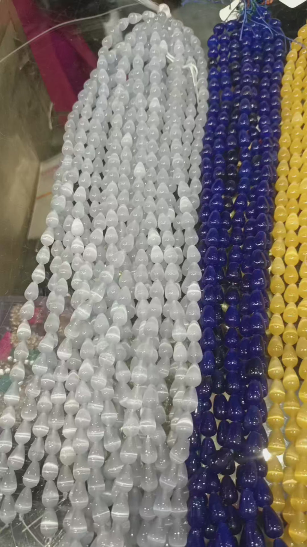 Premium monalisa drop beads || 31 beads in 1 line || 9 colours ||