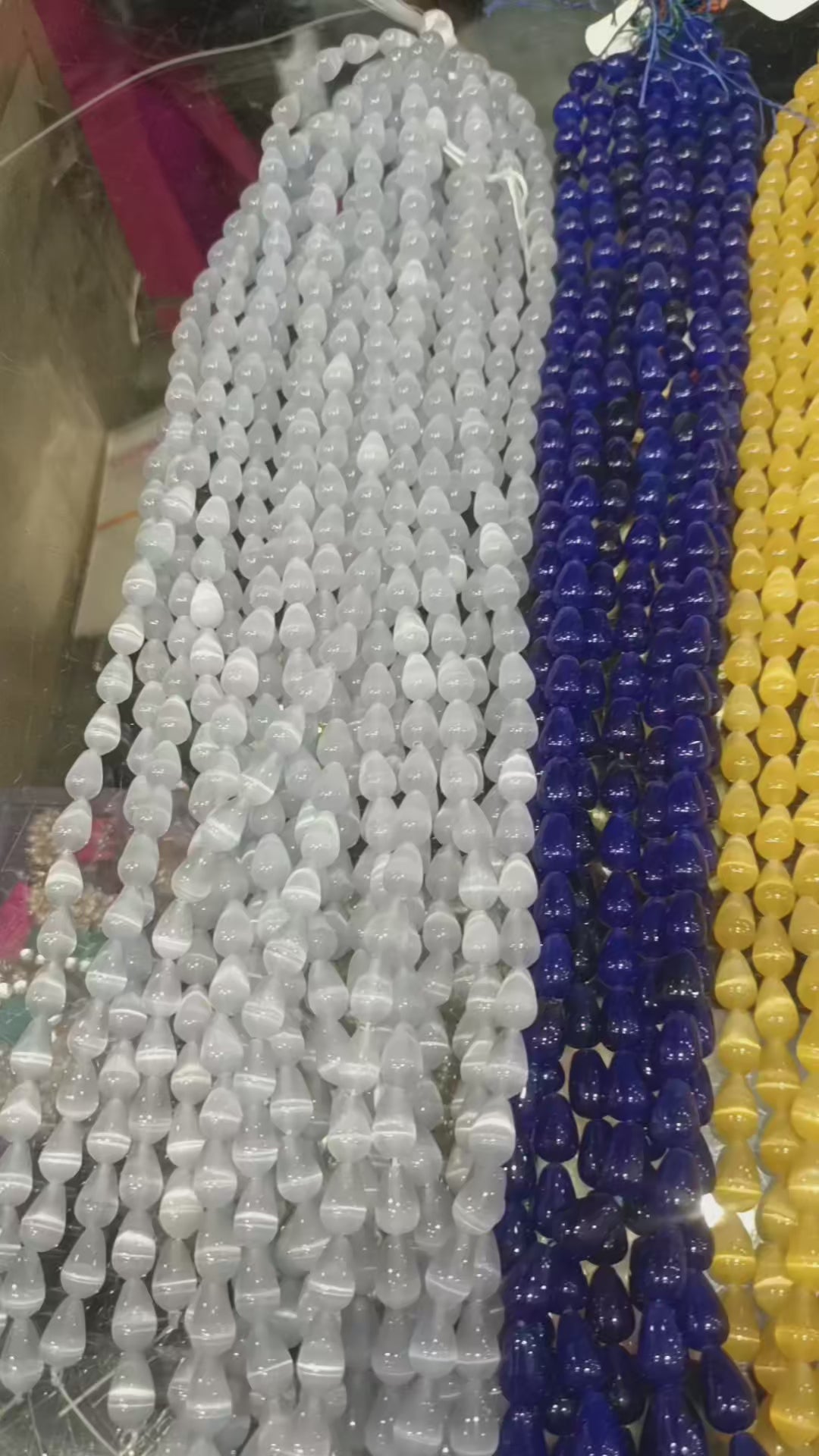 Premium monalisa drop beads || 31 beads in 1 line || 9 colours ||