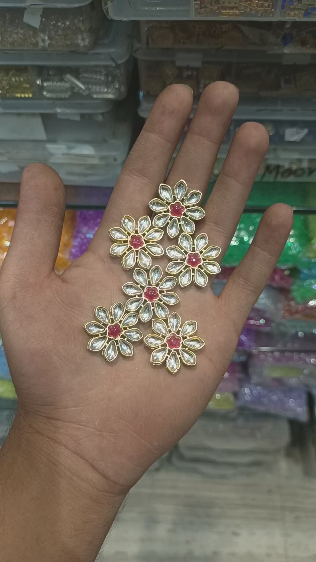 Jewellery Kundan || 12 pcs packing ||