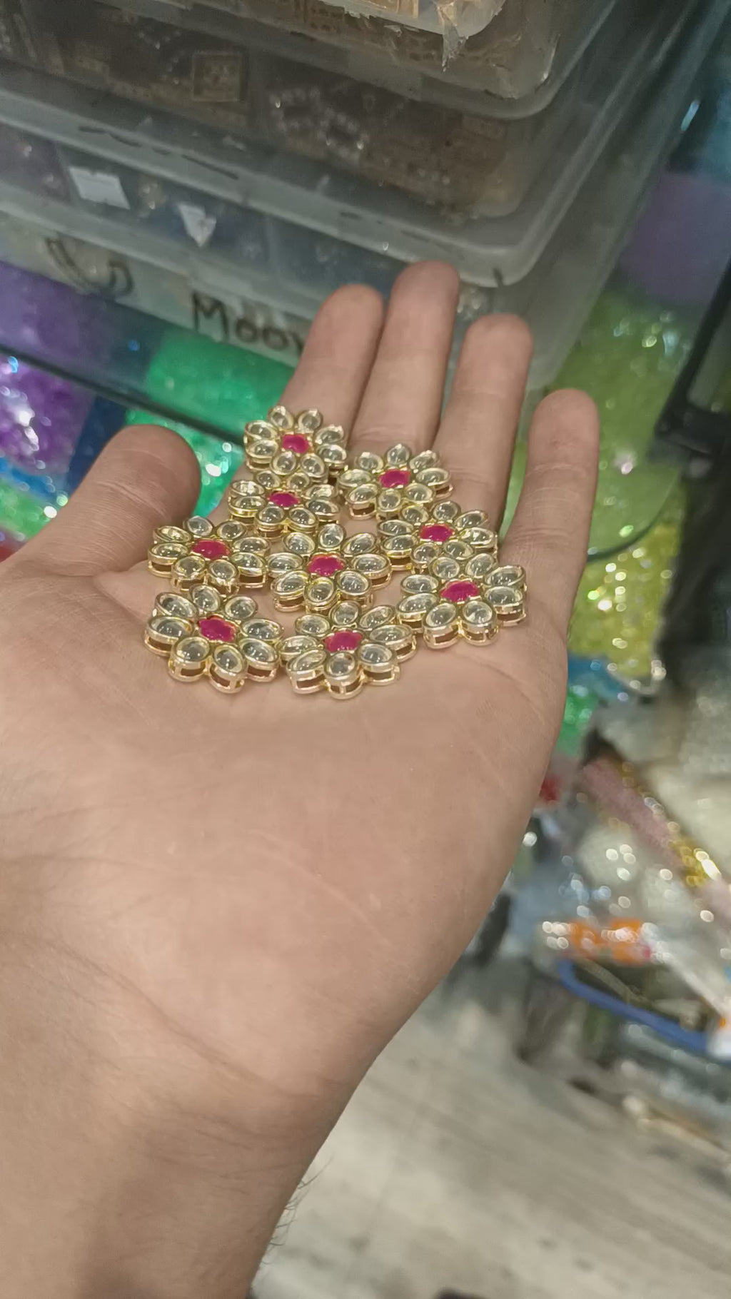 Jewellery Kundan || 12 pcs packing ||