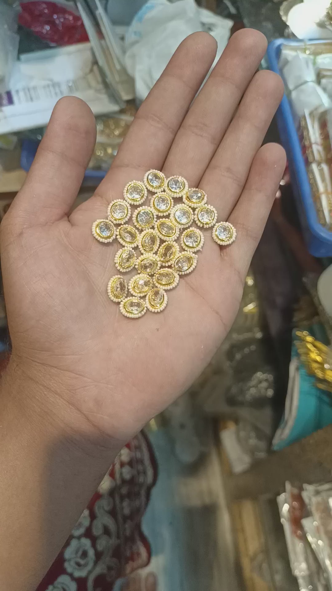 Ad stone kundan || 12 pcs packing  ||