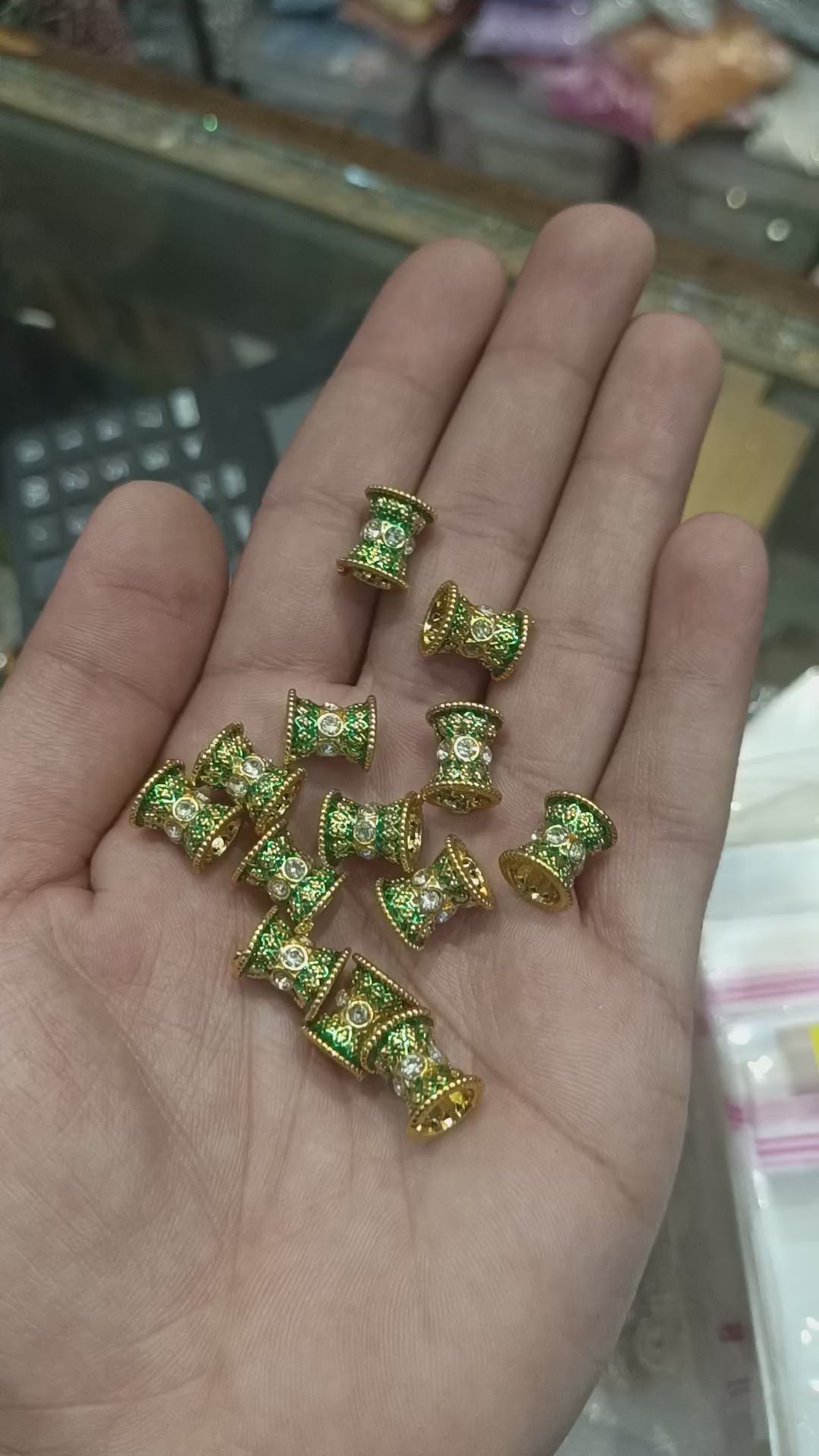 Meena ad balls || anti tarnish || 6 - 12 pcs packing ||