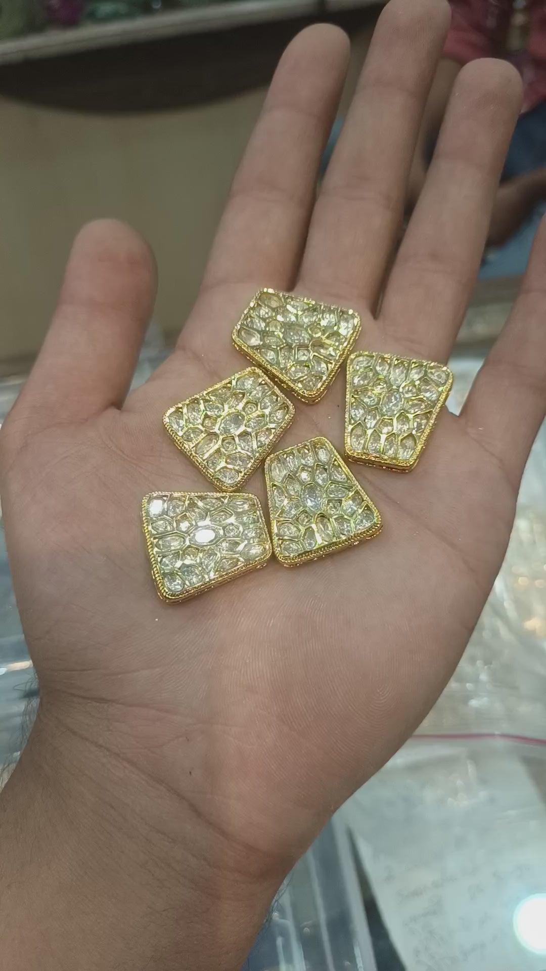 Premium polki kundan|| 1pcs - 12 pcs pack || anti tarnish ||