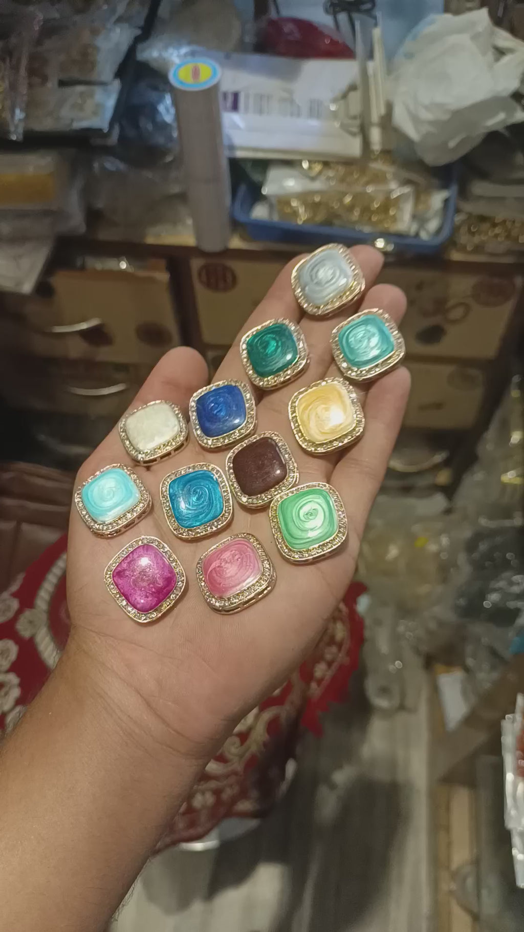 Ad kundan stone || 6 - 12 pcs packing ||