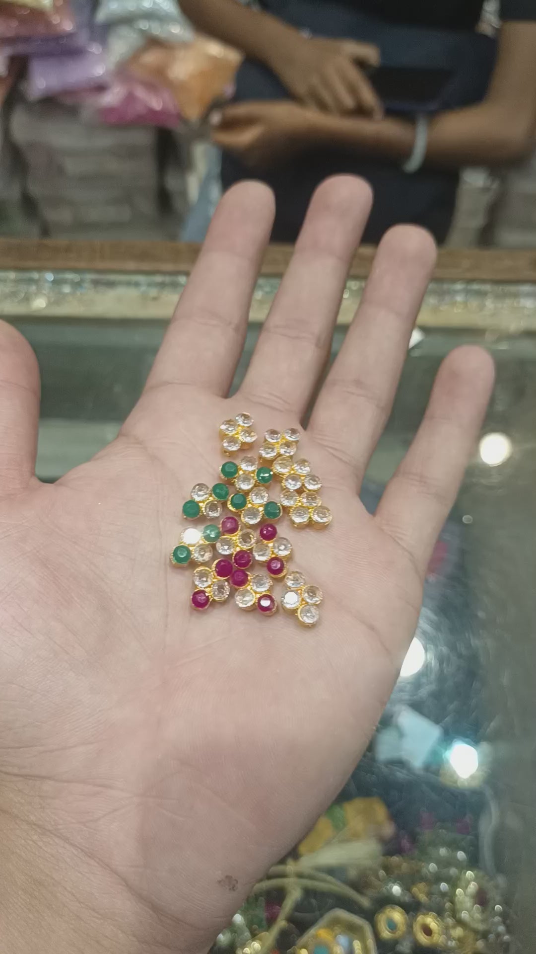 Ad kundan|| Anti tarnish|| 6-12 pcs pack ||