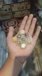 Premium marble brass kundan || 1 - 12 pcs pack || big size ||