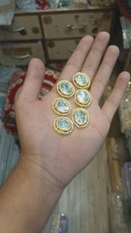 Premium gold brass kundan