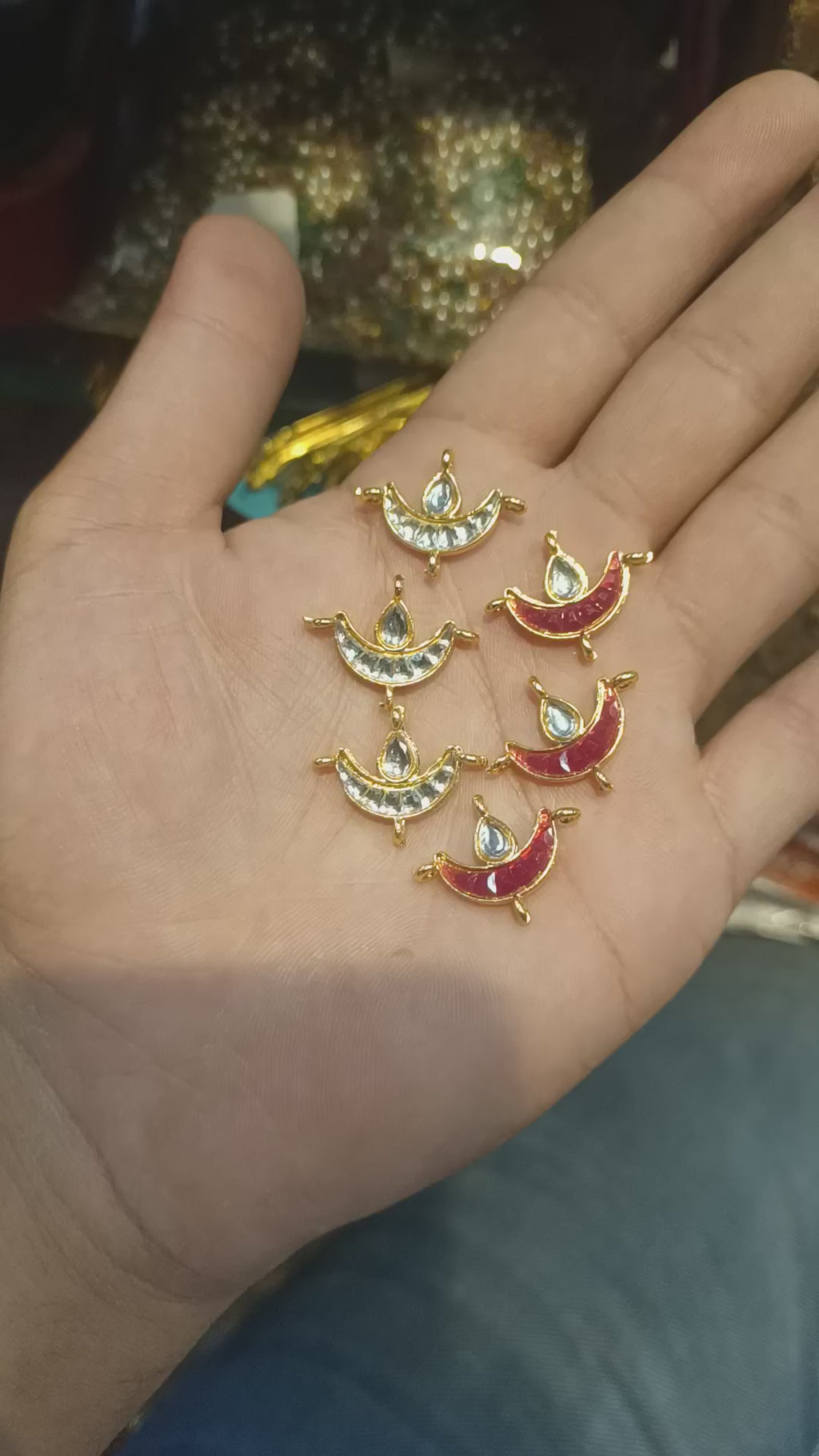 Kundan chaand || 6 - 12 pcs packing ||
