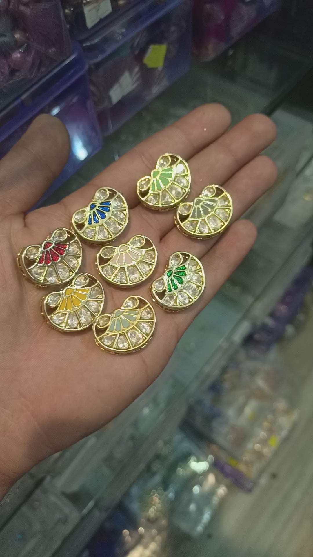 Premium Meena polki connector || 1 pcs - 3 pcs packing ||