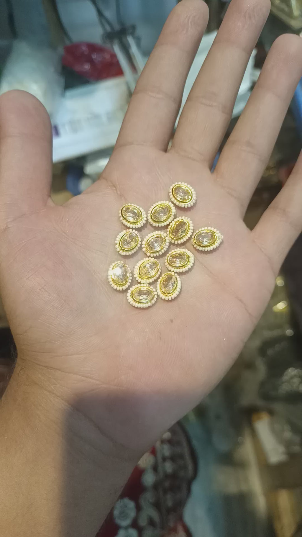 Ad stone kundan || 12 pcs packing  ||