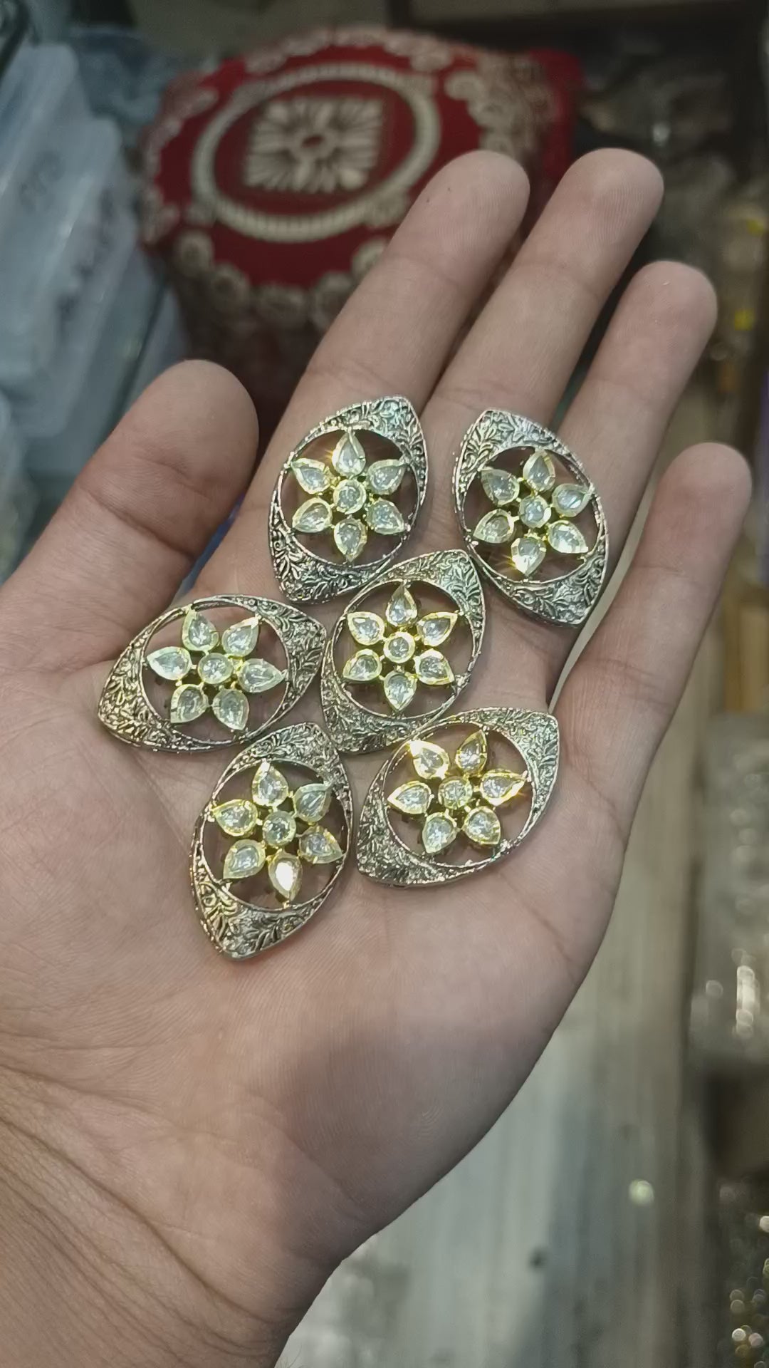 Premium brass kundan