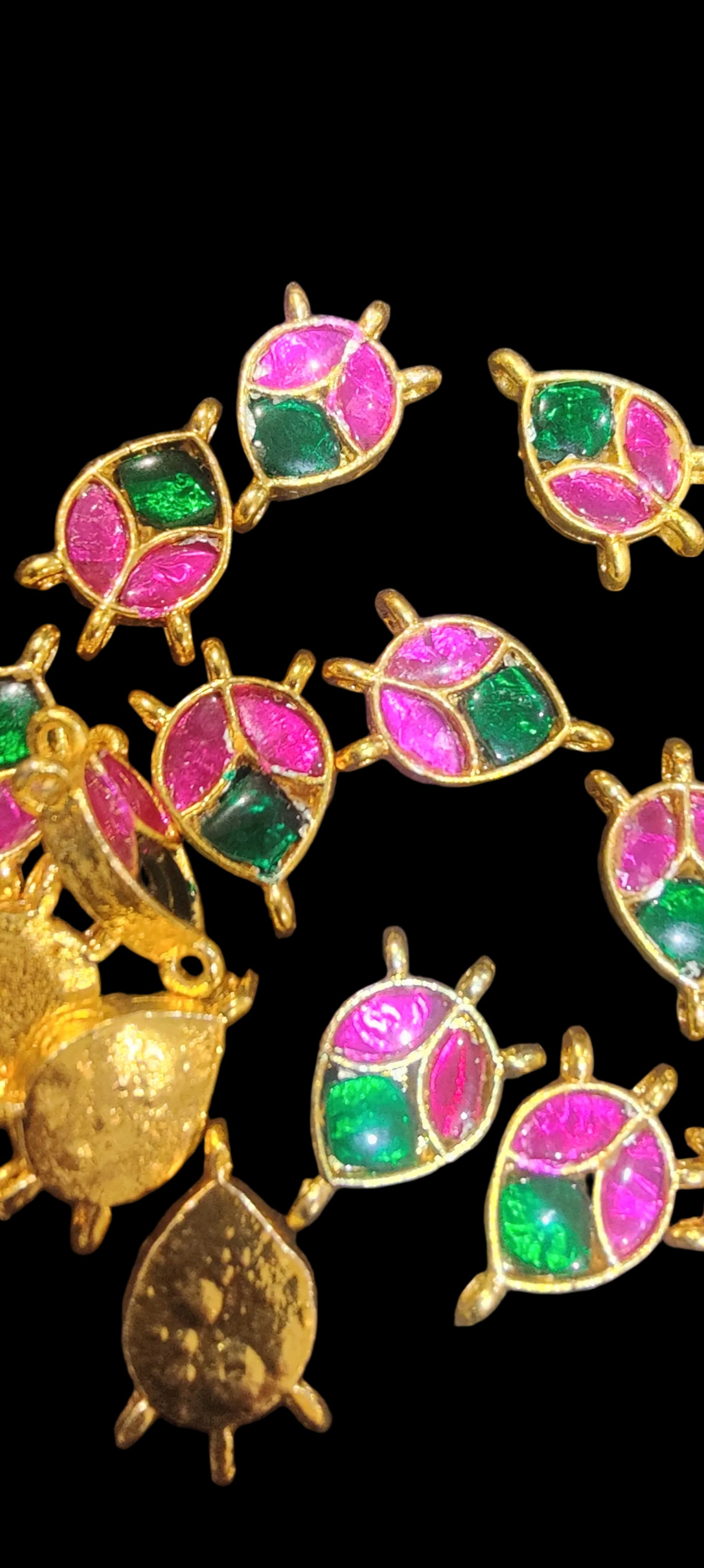 Single Stone Jadau Kundan|| 12 piece packing & 100 piece packing