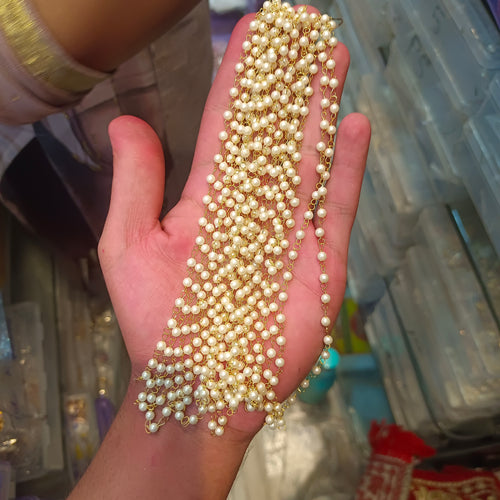 4mm moti chain / ganthan mala || 1 bunch = 4.5 metre approx || 1 bunch - 10 bunch pack || raw materials ||