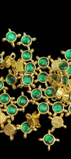 Single Stone Jadau Kundan|| 12 piece packing & 50 piece packing