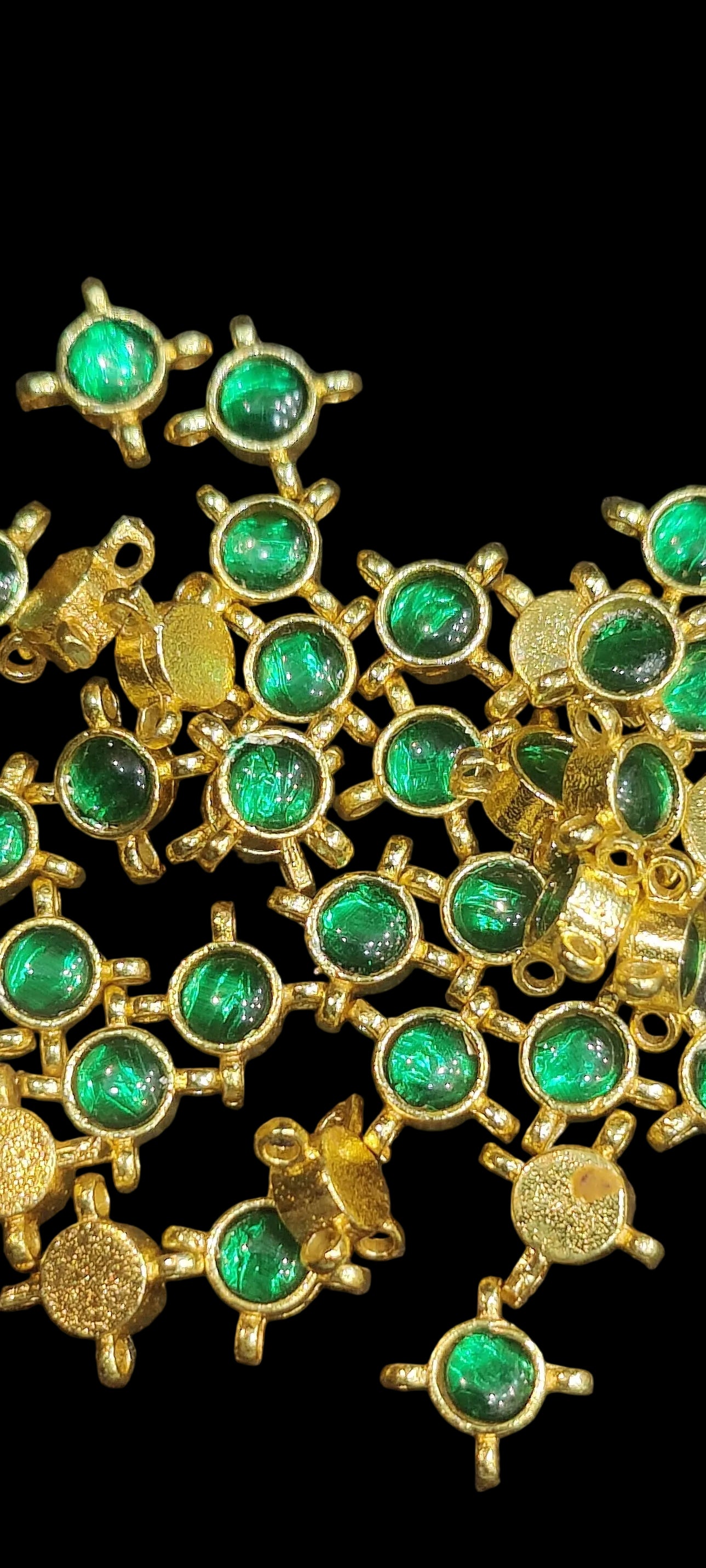 Single Stone Jadau Kundan|| 12 piece packing & 50 piece packing