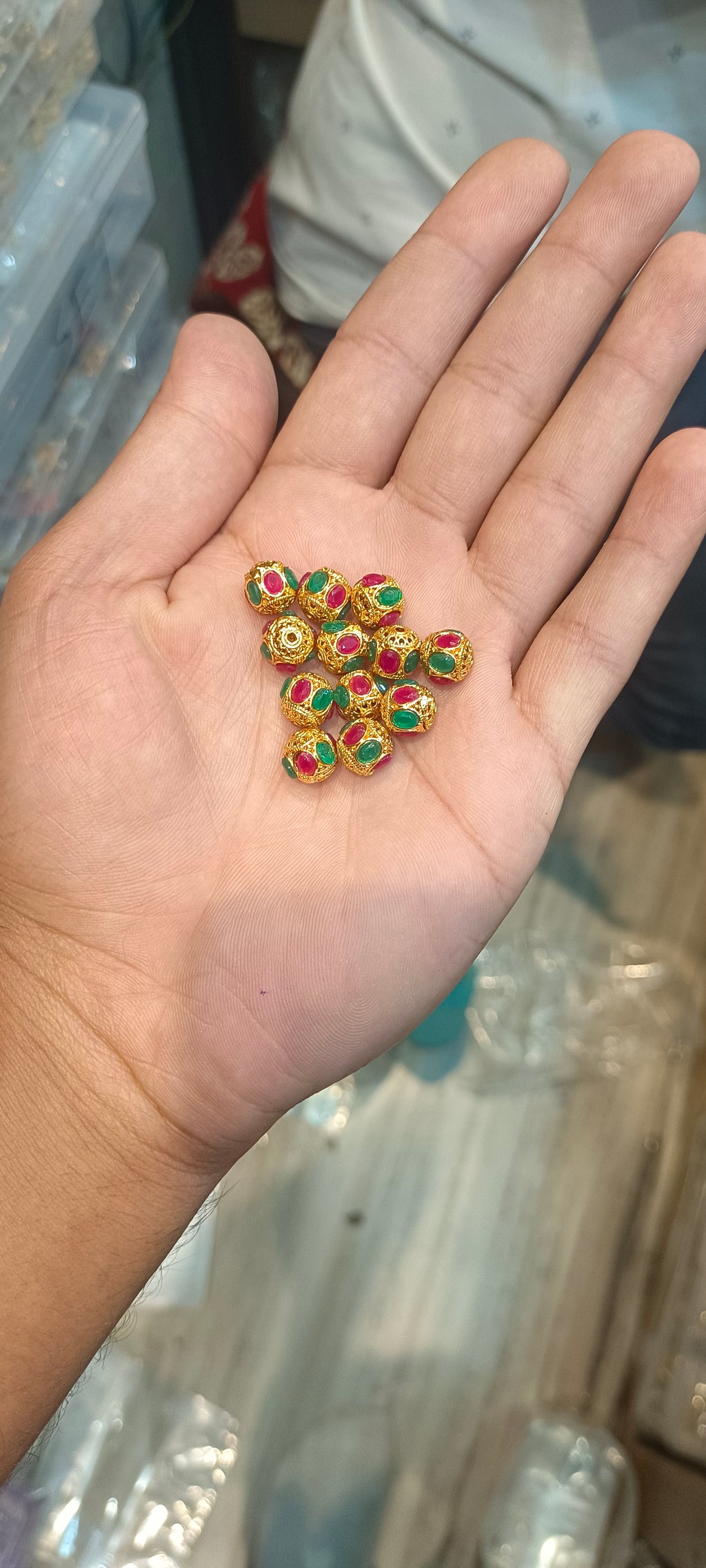 Brass balls 8mm || anti tarnish|| 12 pcs packing ||