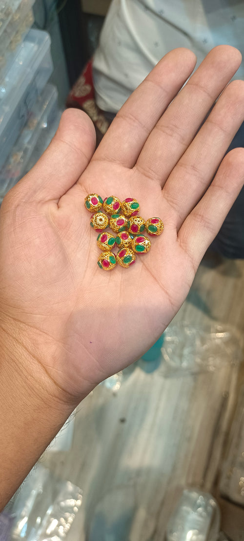 Brass balls 8mm || anti tarnish|| 12 pcs packing ||