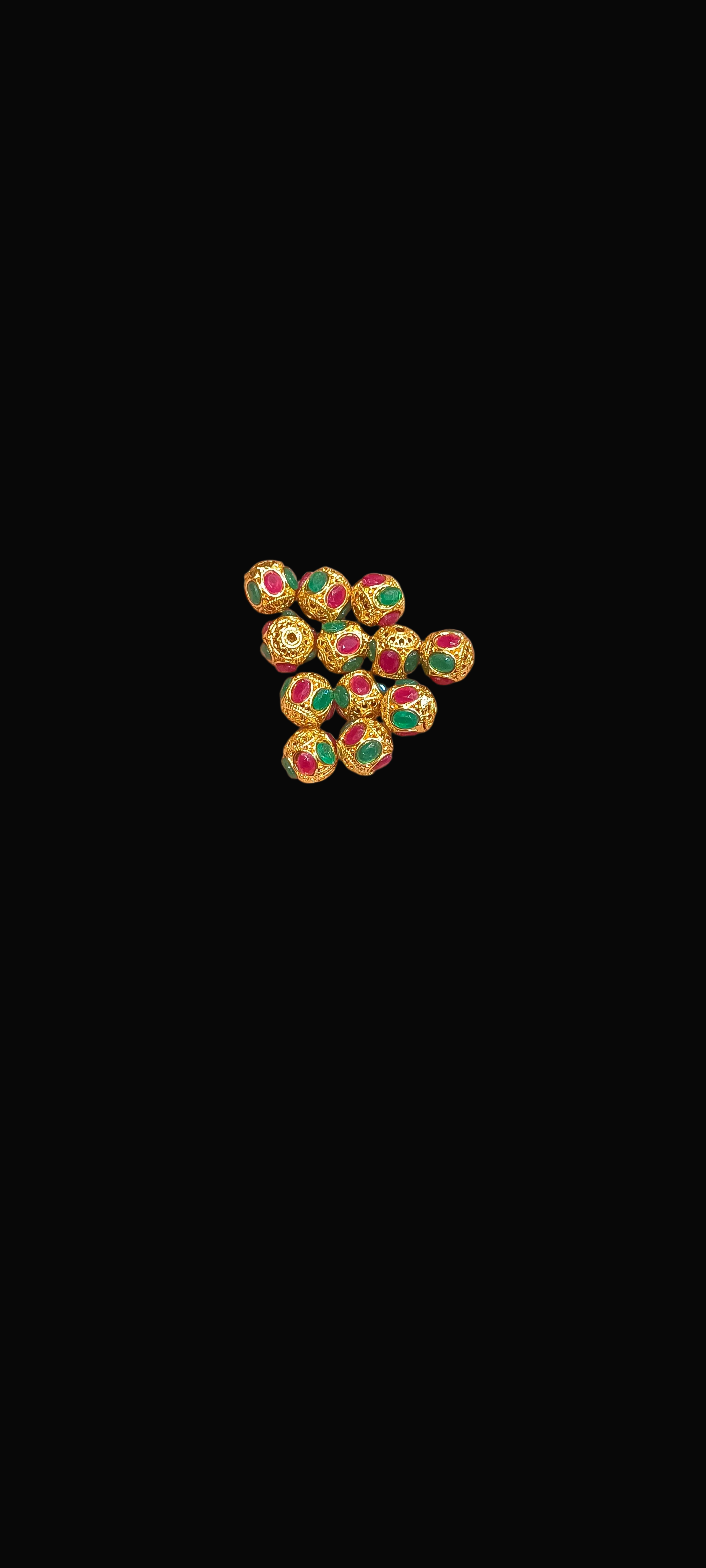 Brass balls 8mm || anti tarnish|| 12 pcs packing ||