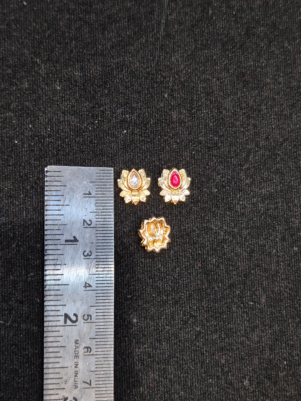 Lotus kundan|| 12 piece pack ||