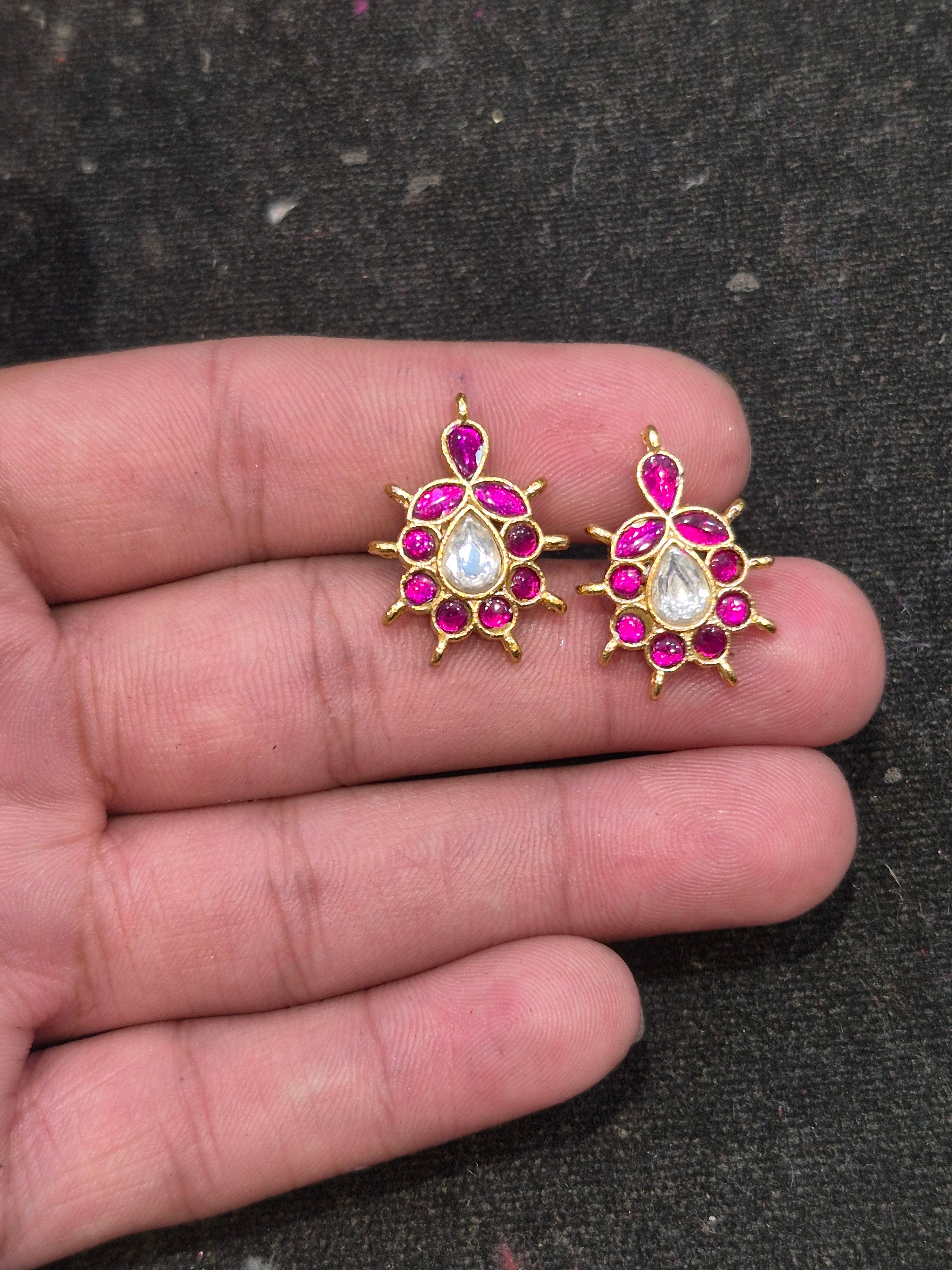 Jadau tops || 20 stones || 1 pair pack