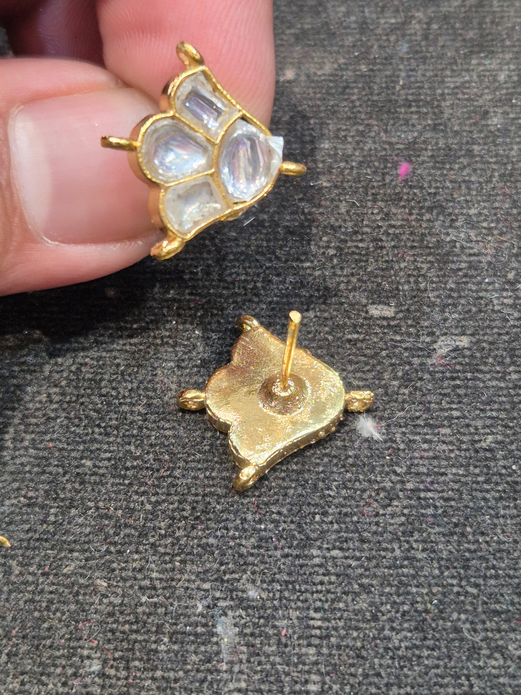 Jadau tops || 8 stones || 1 pair pack