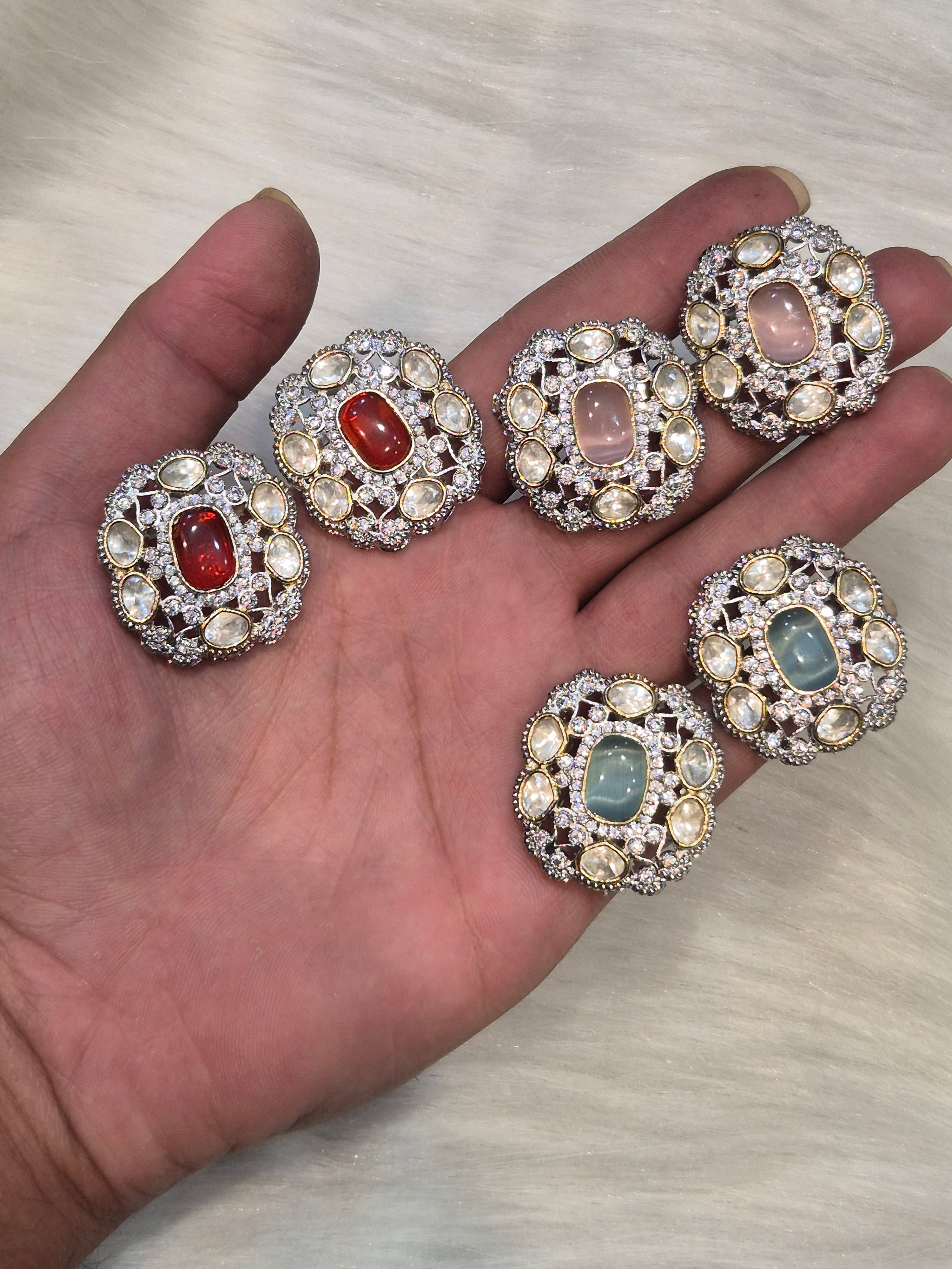 Polki Earrings|| 1 pair pack ||