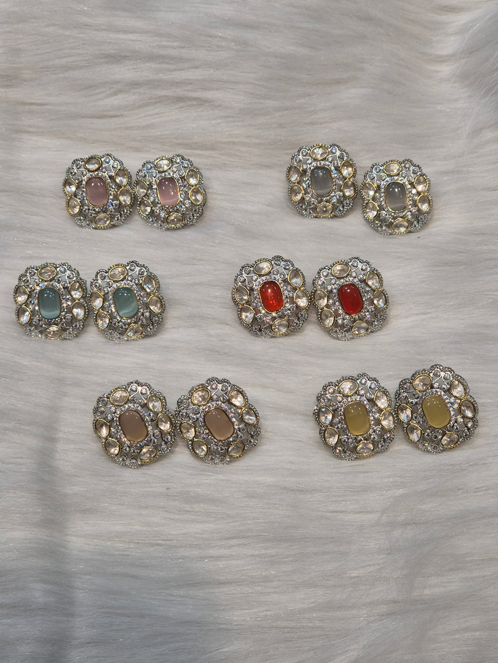 Polki Earrings|| 1 pair pack ||