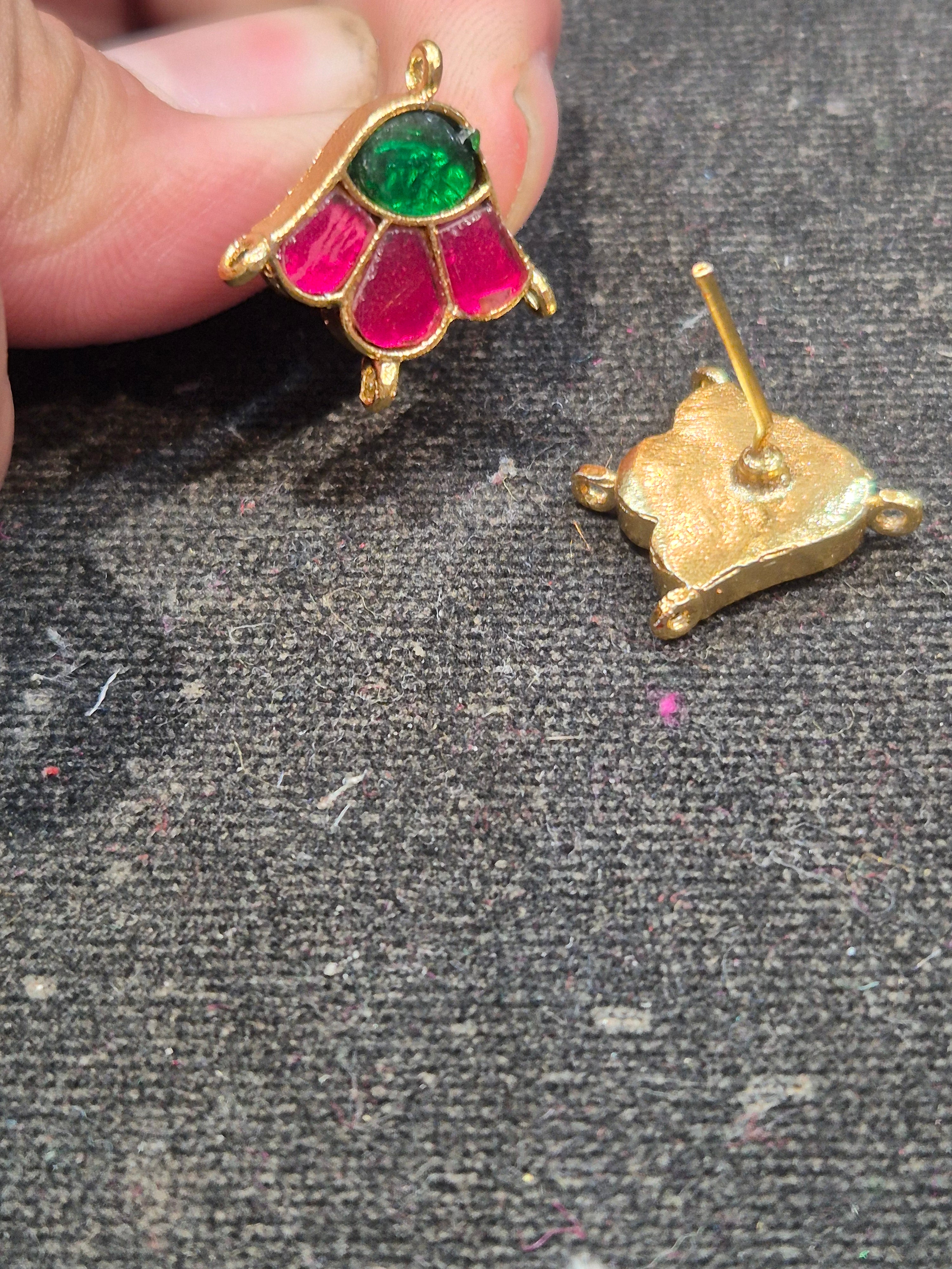 Jadau tops || 8 stones || 1 pair pack