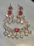 Moissanite pendant earring set || 1 set packing