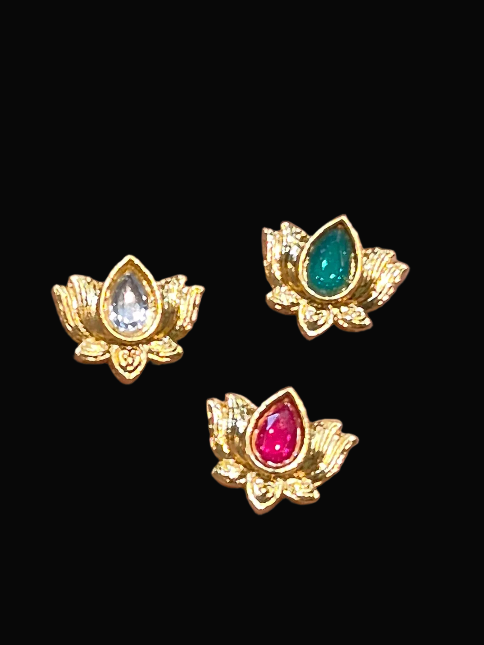 Meena kundan || 12 piece pack ||
